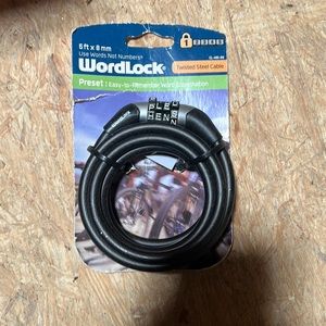 Word lock twisted steel cable